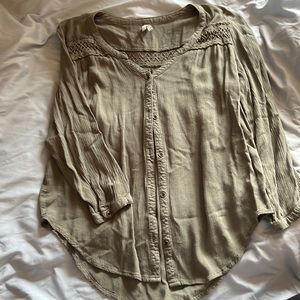 Long button down shirt